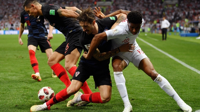 Substitute Marcus Rashford battled gamely