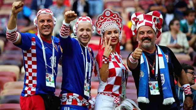But Croatia supporters were confident following a long, gruelling trip to the semi-finals