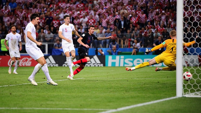Drilling a low shot across Pickford after Stones lost concentration for a moment