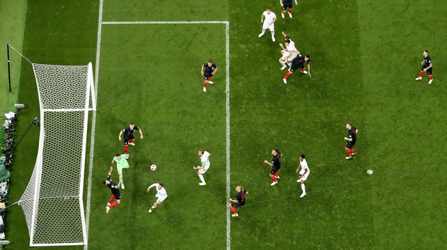 And John Stones had a header cleared off the line