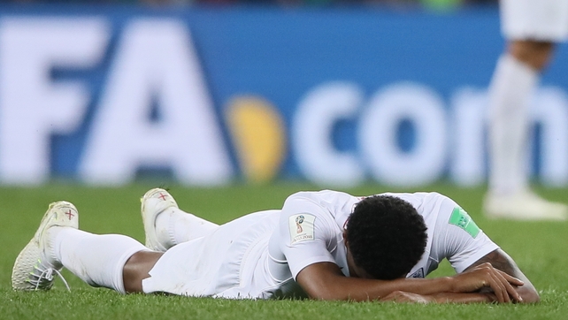 Marcus Rashford was disconsolate at the final whistle