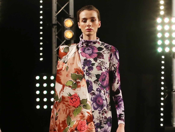 Richard Quinn polka dot and flower dress