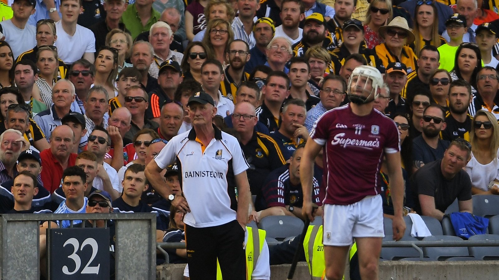 Image - Brian Cody watches on as Joe Canning takes a late free in this year's drawn Leinster hurling final