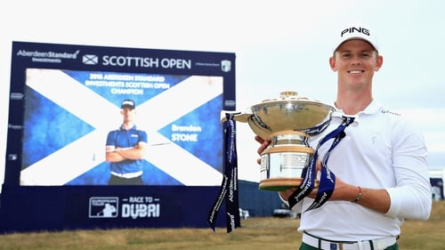 Brandon Stone almost became the first player to hit 59 on the European Tour on the way to winning the Scottish Open