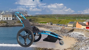 The beach wheelchairs can be booked at Kilkee and Lahinch beaches