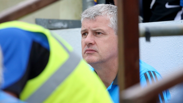 Roscommon manager Kevin McStay watching on from the dugout