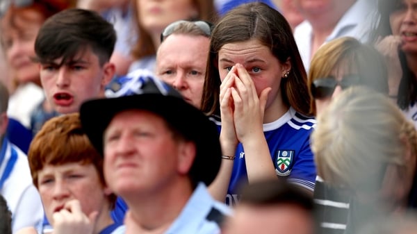 A young Monaghan can barely watch a thrilling finale
