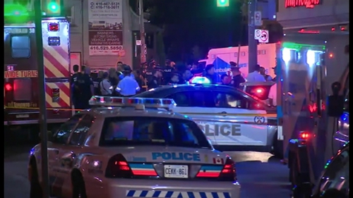 Police said the gunman died after the incident in Toronto