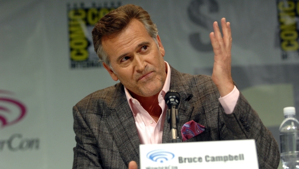 Actor Bruce Campbell promotes 'Evil Dead' on the Sony panel at WonderCon Anaheim 2013  (Photo by Albert L. Ortega Getty Images)