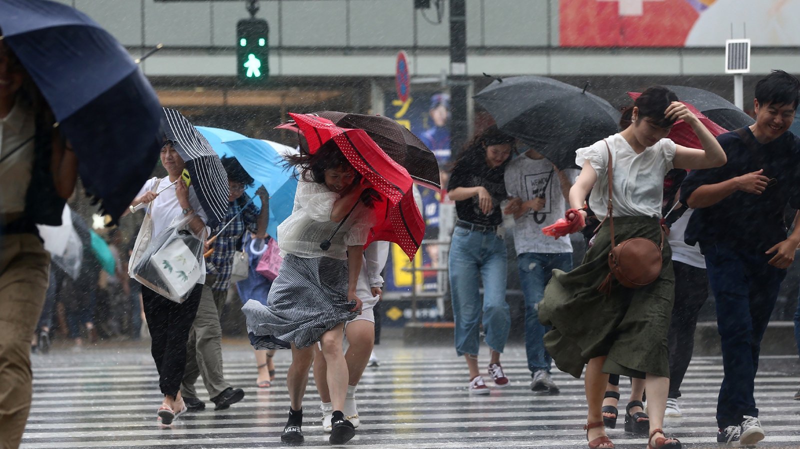 Powerful storm hits western Japan