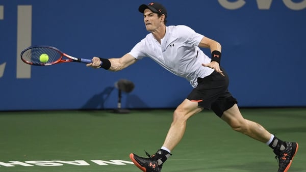 Andy Murray continues his prep ahead of the US Open