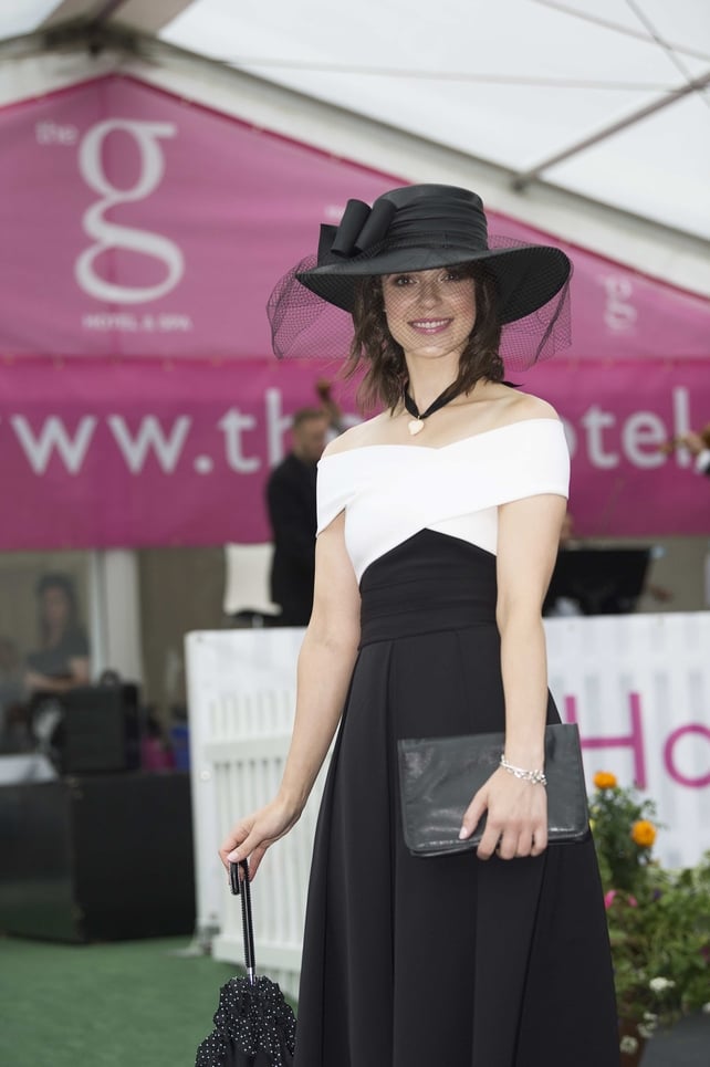 Esme Mansergh Wallace from Tipperary brought a fashionable brolly.