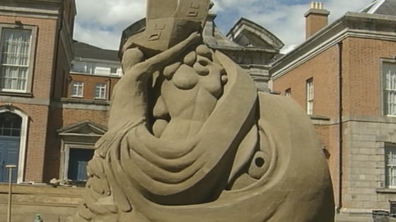 Sand Sculpting At Dublin Castle