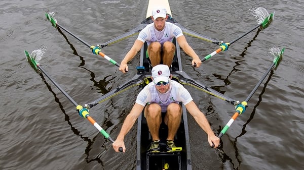 Rowing in the same direction: Irish Olympic rowers Paul and Gary O'Donovan from Skibereen, Co Cork. Photo: RTÉ