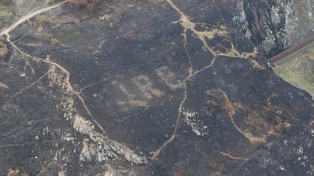 Fire in Ireland uncovers massive sign from World War 2