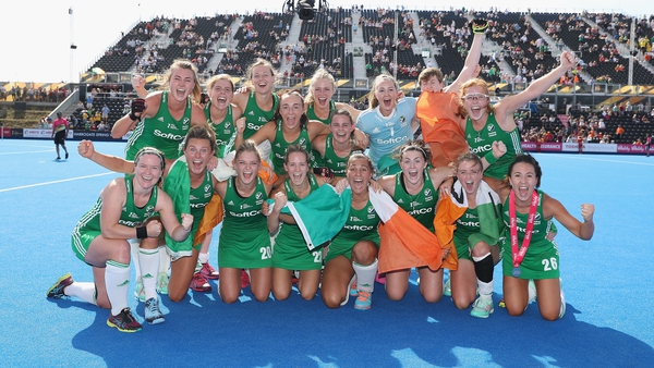 Team Ireland celebrates.