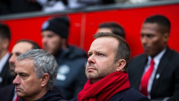United's executive vice-chairman Ed Woodward remained in his seat after the defeat to Brighton