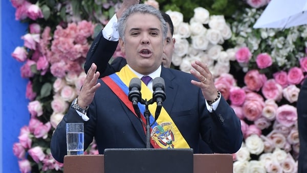 Right-wing Duque, who replaces Nobel Prize winner Juan Manuel Santos, faces significant challenges