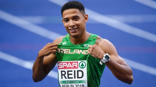 Second place in his first race for Ireland - Leon Reid goes in the 200m final on Thursday