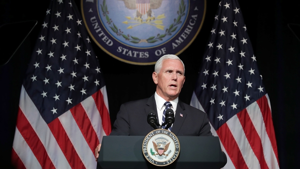Mike Pence said 'America will always seek peace in space, as on the Earth'