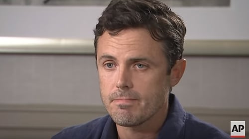 Casey Affleck - "I behaved in a way and allowed others to behave in a way that was really unprofessional. And I'm sorry" Screenshot: Associated Press