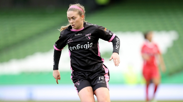 Emma Hansberry went close for Wexford Youths in their 3-0 loss to Thor on Friday