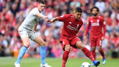 Declan Rice had a tough time up against Liverpool