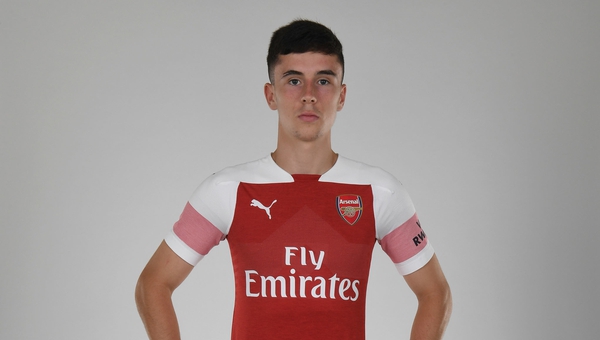 The club says McEneff has impressed with the Arsenal U18s.