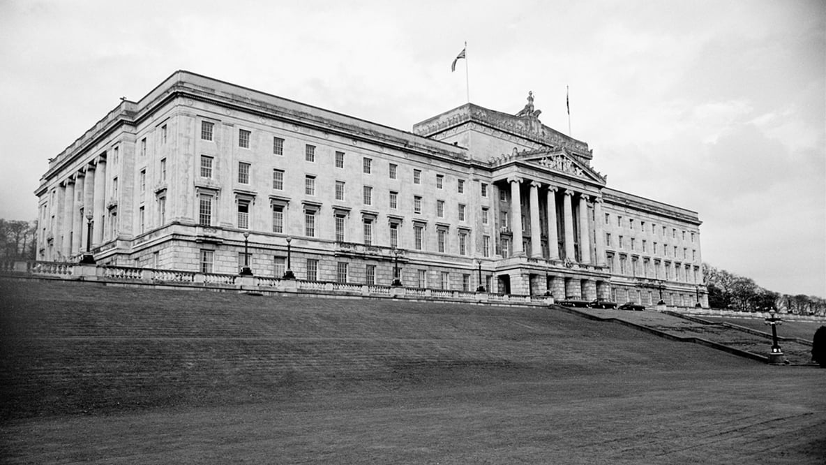 Stormont, the Parliament Building for Northern Ireland, in May 1969.
© RTÉ Stills Library 2142/060