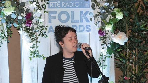 Singer Lisa O'Neill performing at the launch of the RTÉ Radio 1 folk Awards.