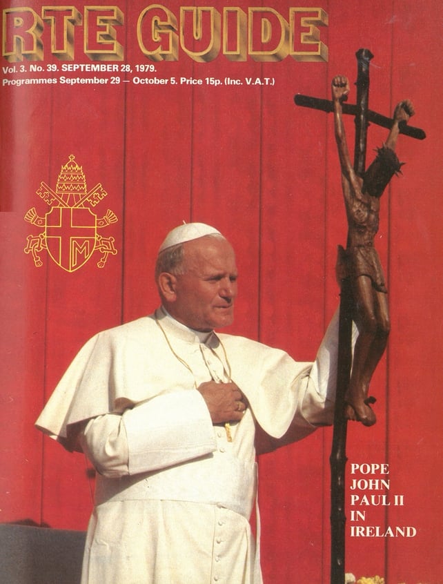 RTÉ Guide Pope Cover 28 September 1979