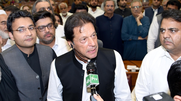 Imran Khan in a confidence vote by the National Assembly and is expected to lead a coalition government