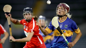Cork's Orla Cotter and Orla O'Dwyer of Tipperary have theri eyes on the ball