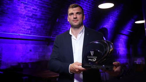 Ireland international Tadhg Beirne was rewarded for his outstanding performances with Scarlets last season