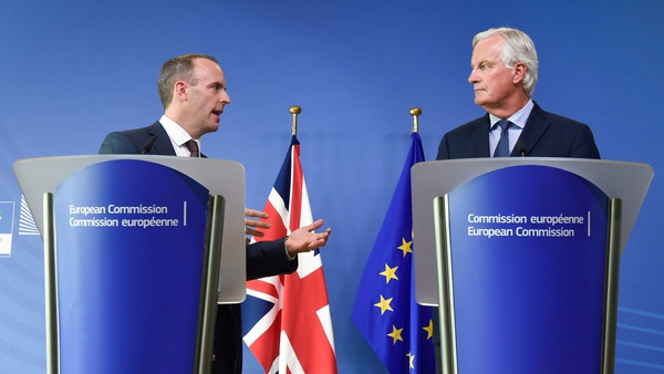 Dominic Raab and Michel Barnier met in Brussels