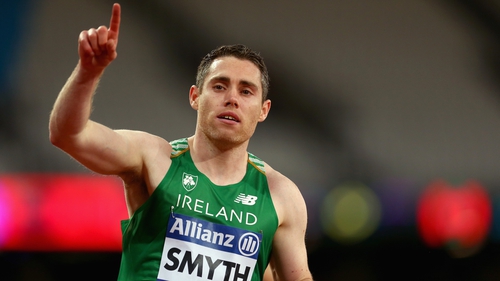 Jason Smyth runs in the T13 category for visually impaired athletes