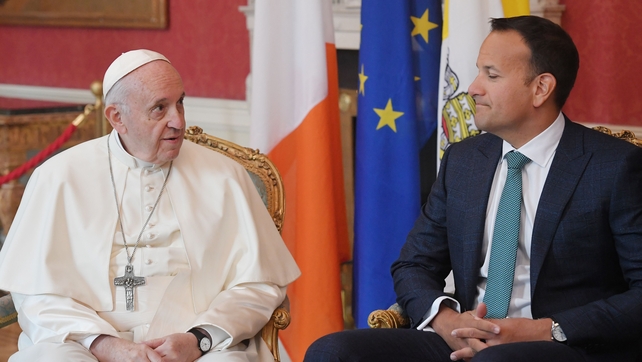 The two men held a private ten-minute meeting