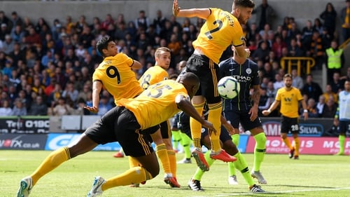 Willy Boly 'heads' home the opener for Wolves