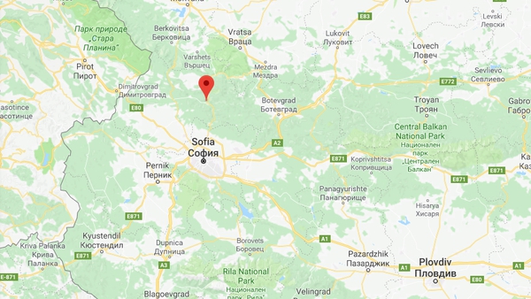 The accident happened when the coach ran off the road and overturned near the town of Svoge (Pic: Google Maps)