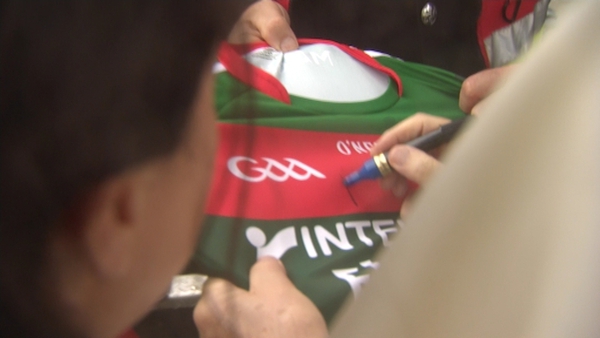 Pope Francis signed the jersey before he left Knock