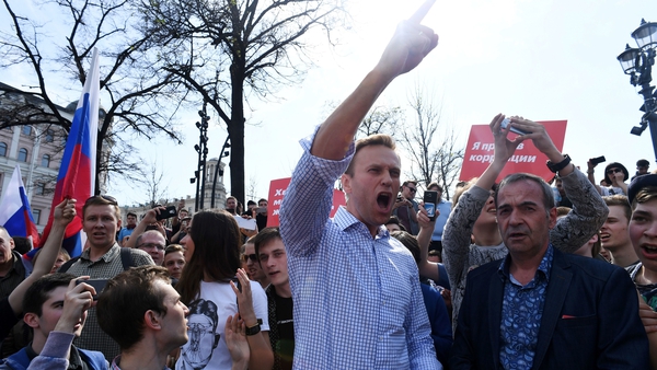 Opposition leader Alexei Navalny was jailed today for a protest he organised on 28 January