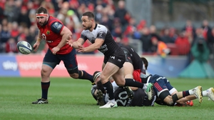 Alby Mathewson in action against Munster last season for Toulon in the Champions Cup