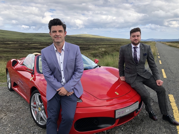 Joe O Shea with super car dealer Adrian Slattery