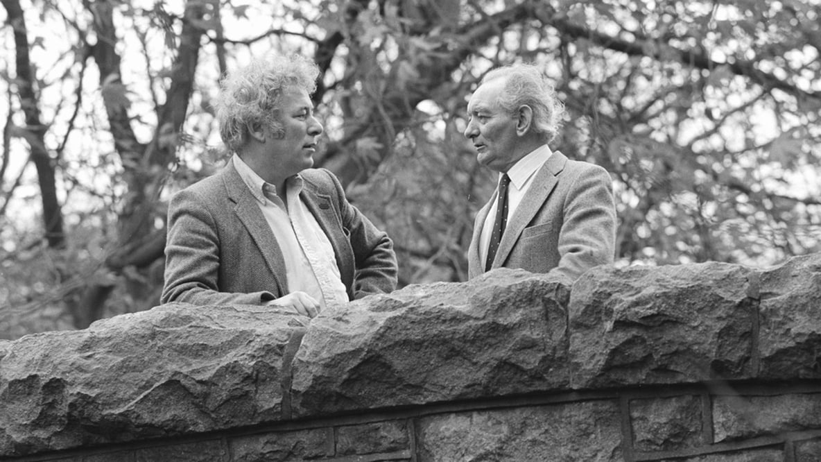 Seamus Heaney and Brian Friel, 1982 © RTÉ Archives 2058/085