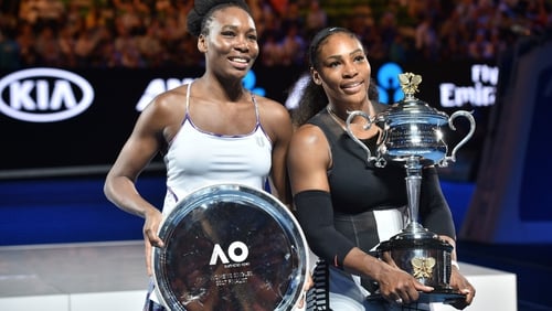 Serena (R) and Venus Williams last clashed in last year's Australian Open final