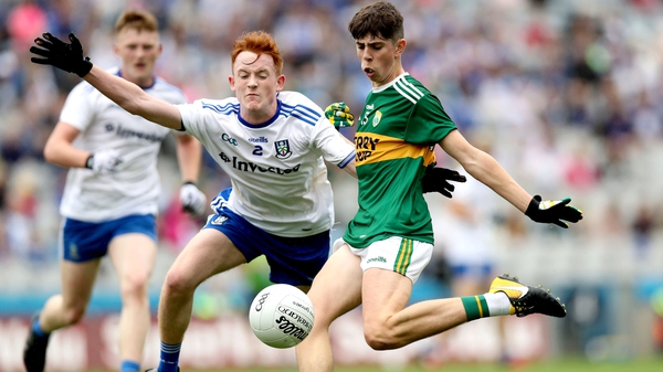 Dylan Geaney (R) scored five points in Kerry's semi-final win over Monaghan