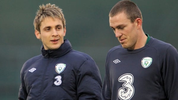 Kevin Doyle, left, will be involved at U17 level while Richard Dunne will lend a hand with Paul Osam's U16 team