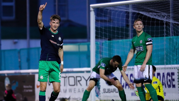 Shamrock Rovers' Ronan Finn celebrates his goal