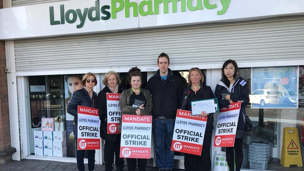 Nine of LloydsPharmacy's 88 stores are closed today