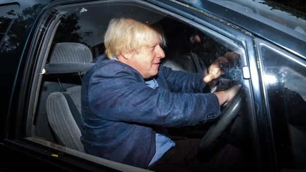 Boris Johnson accused members of the UK government of using the border issue to 